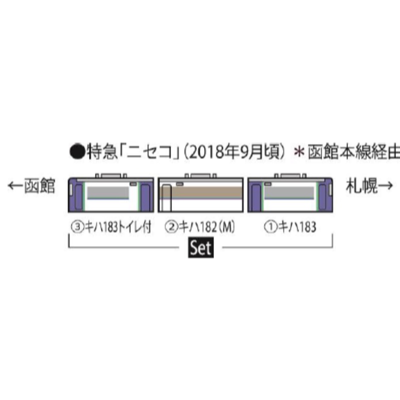 鉄道模型 :: TOMIX(トミックス)_97919_キハ183系特急ニセコ 鉄道模型 :: TOMIX(トミックス)_97919_キハ183系特急ニセコ