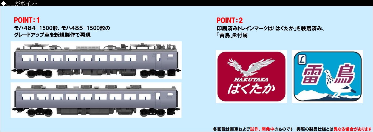 鉄道模型 :: TOMIX（トミックス）_98833_485系特急電車(上沼垂