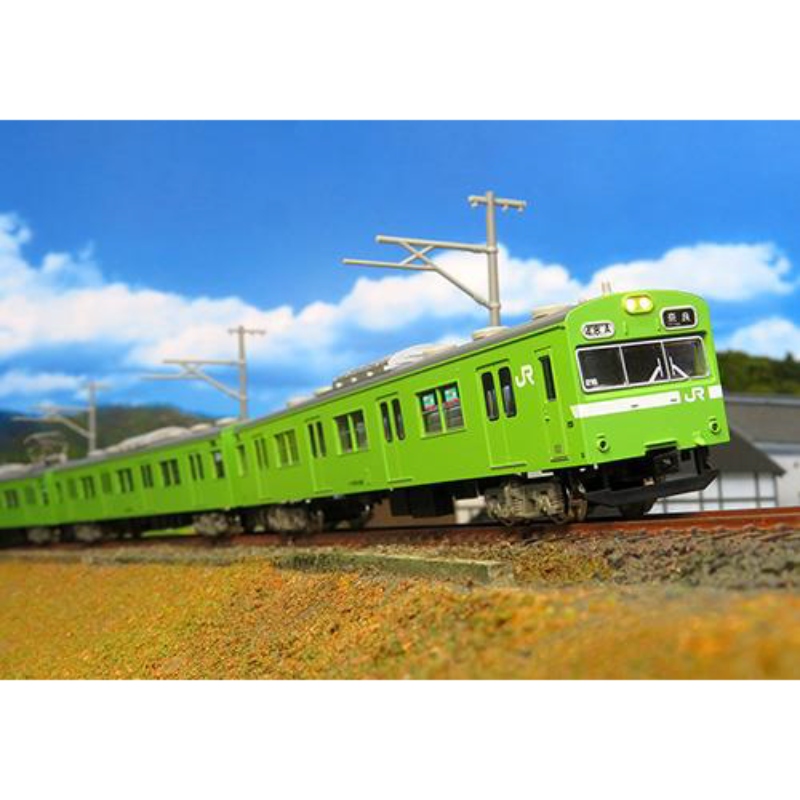 鉄道模型 :: Nゲージ車両 :: 電車 :: GREENMAX（GMグリーンマックス）_30375_JR103系 関西形 ウグイス ＮＳ407編成 4 両 動力付_N